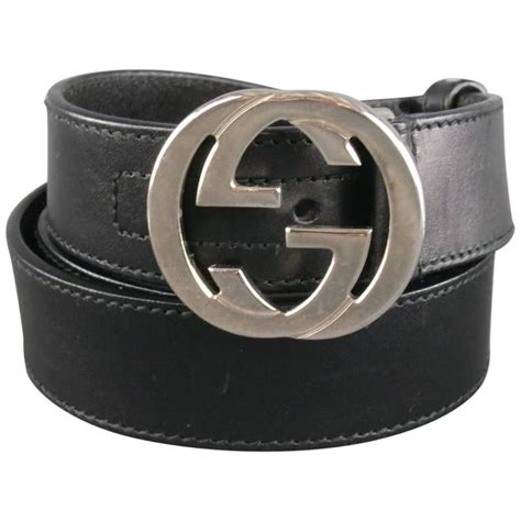 gucci double g silver buckle